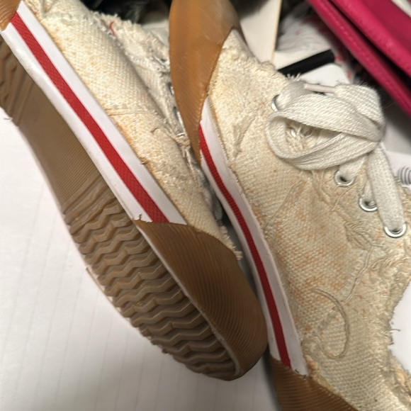 Steve Madden women P-Jolt Patchwork Sneaker Shoe Size 6 White - Picture 4 of 7